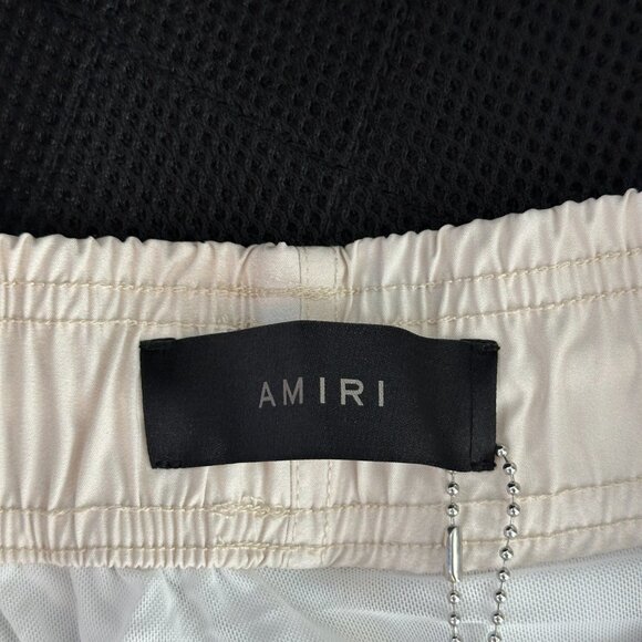 Amiri White & Multicolor Fortune Logo Swimshorts - Picture 3 of 4
